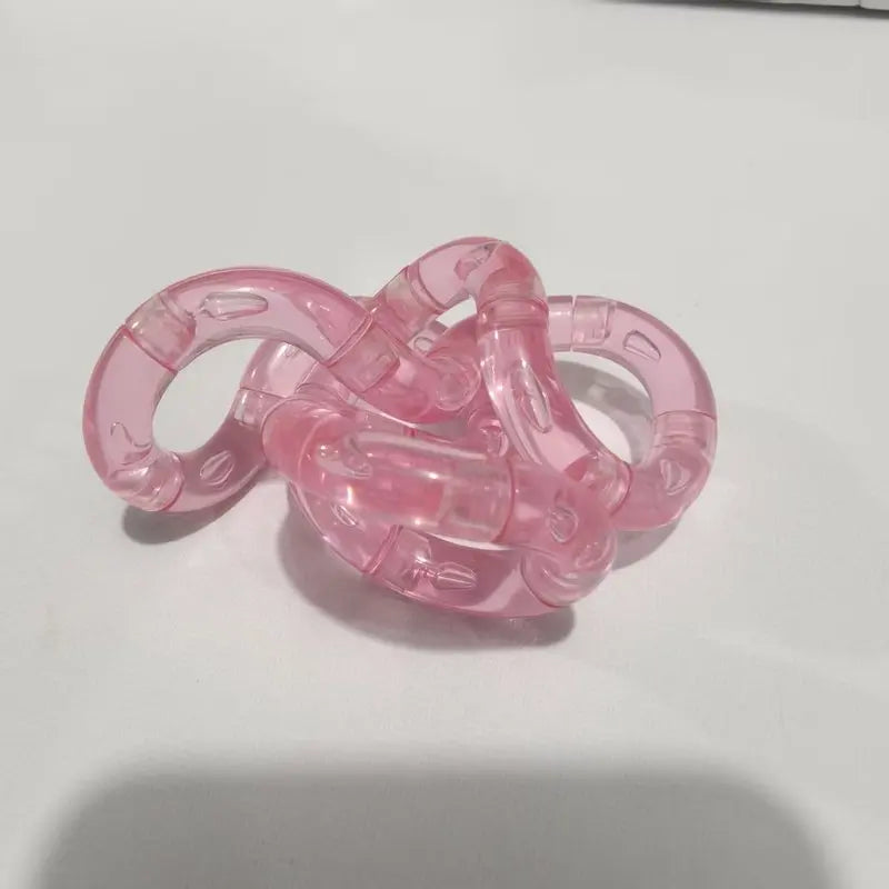 Colorful Transparent Fidget Toy | Silent Twistable Stress Relief Tool for Focus Training