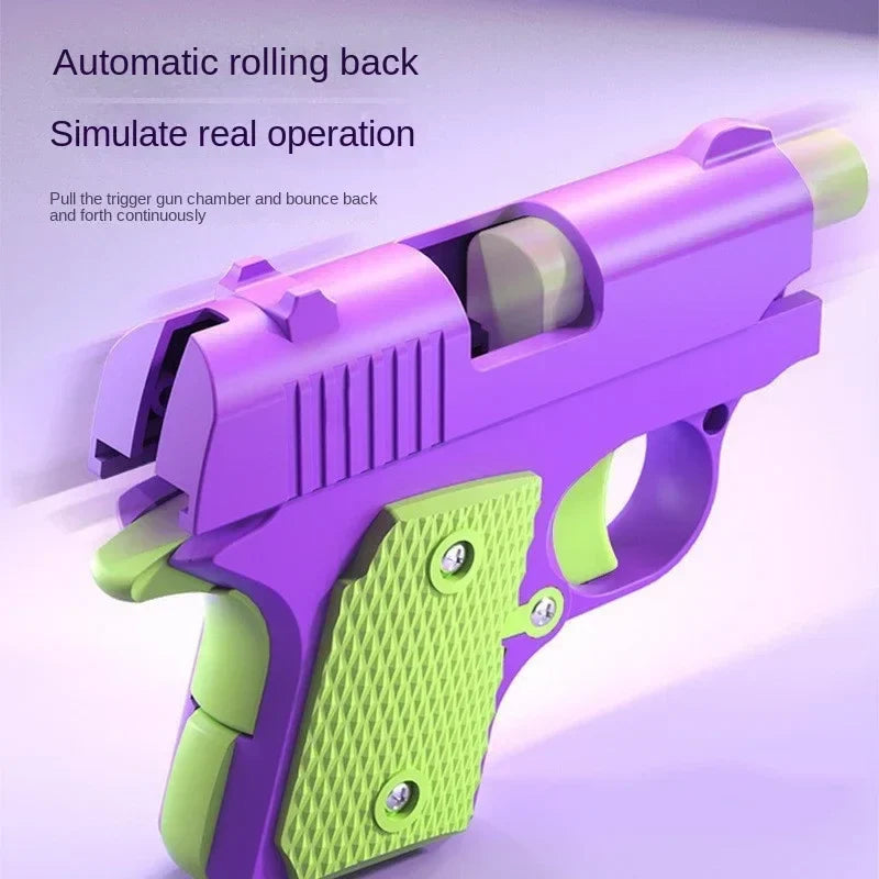 3D Mini 1911 Gravity Fidget Toy | Stress Relief Decompression Toy Gun