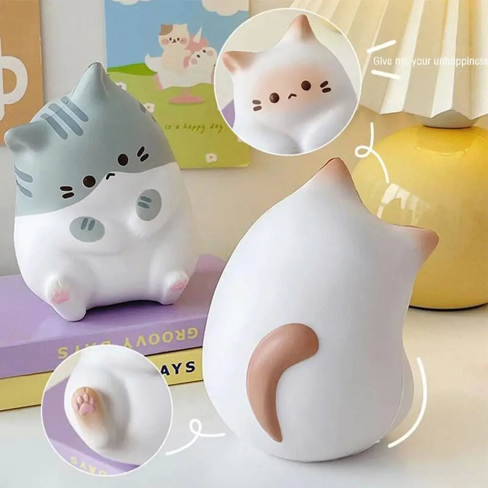 Cat Stress Relief Squishy Toy | Slow Rising Squeeze Toy