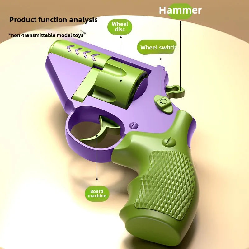 3D Mini 1911 Gravity Fidget Toy | Stress Relief Decompression Toy Gun