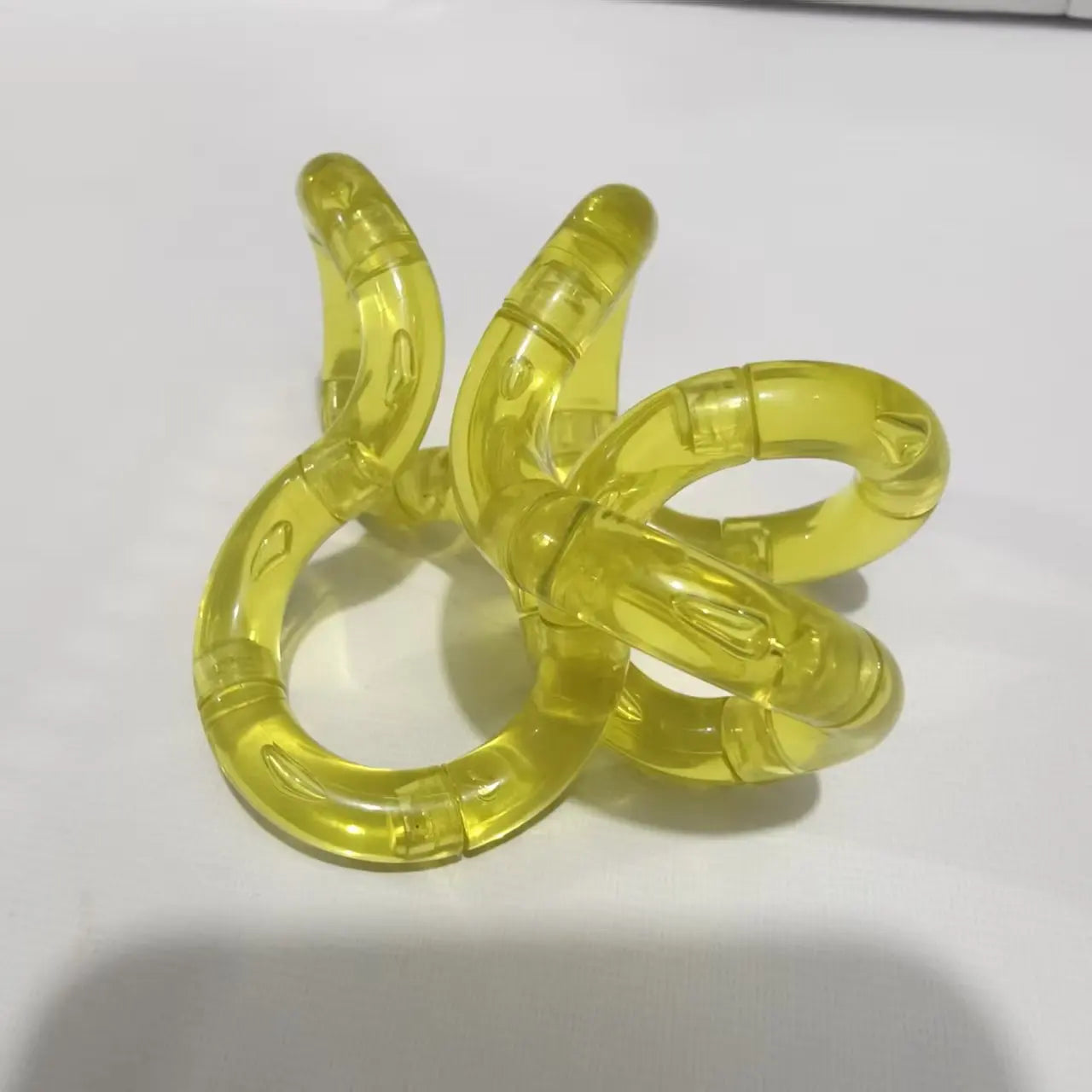 Colorful Transparent Fidget Toy | Silent Twistable Stress Relief Tool for Focus Training