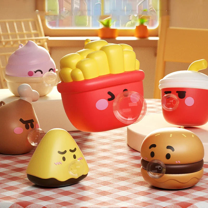 Cute Food Series Spitting Bubbles Squishy Toys | Stress Relief Sensory Fidget for Adults and Kids